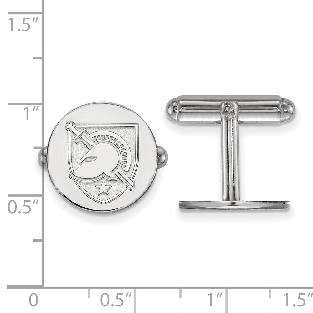 Alternate view of the Sterling Silver U.S. Military Academy Cuff Links by The Black Bow Jewelry Co.
