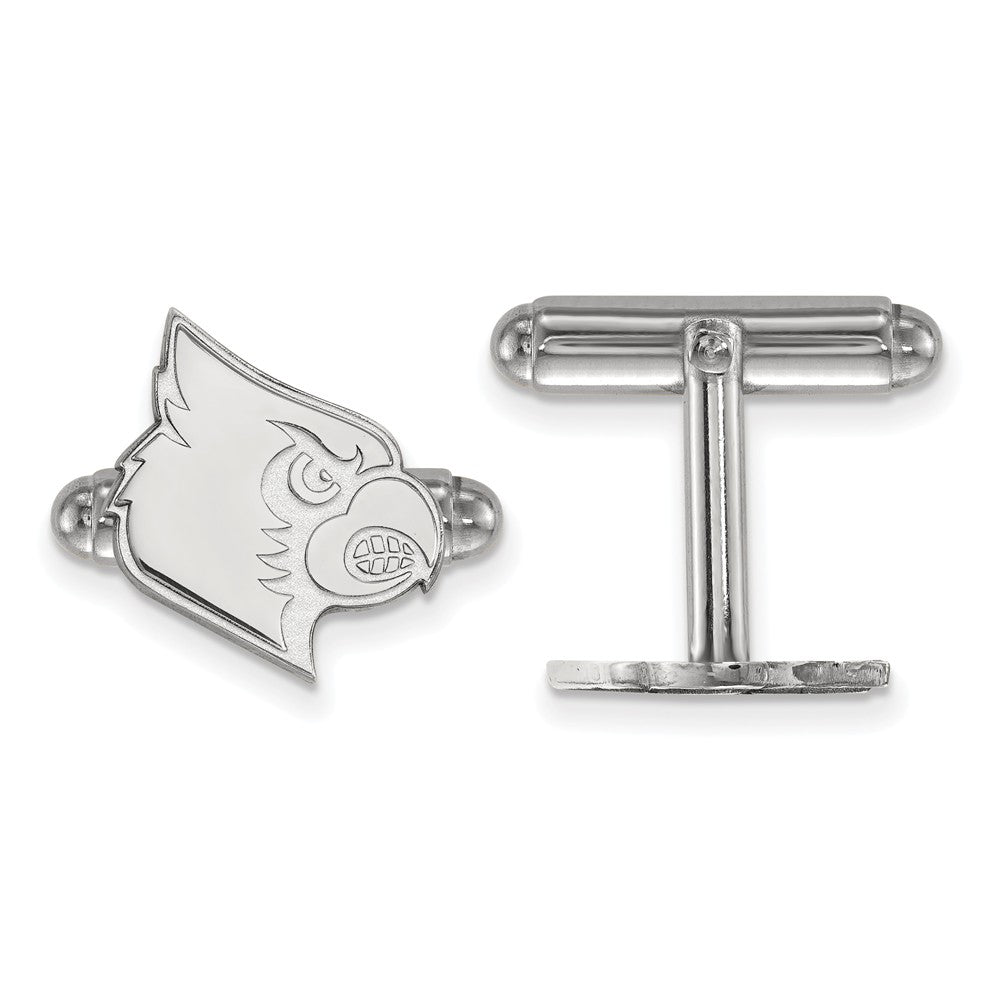 Sterling Silver University of Louisville Mascot Cuff Links, Item M9307 by The Black Bow Jewelry Co.