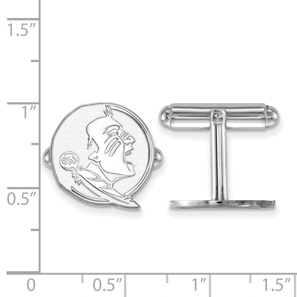 Alternate view of the Sterling Silver Florida State University Cuff Links by The Black Bow Jewelry Co.
