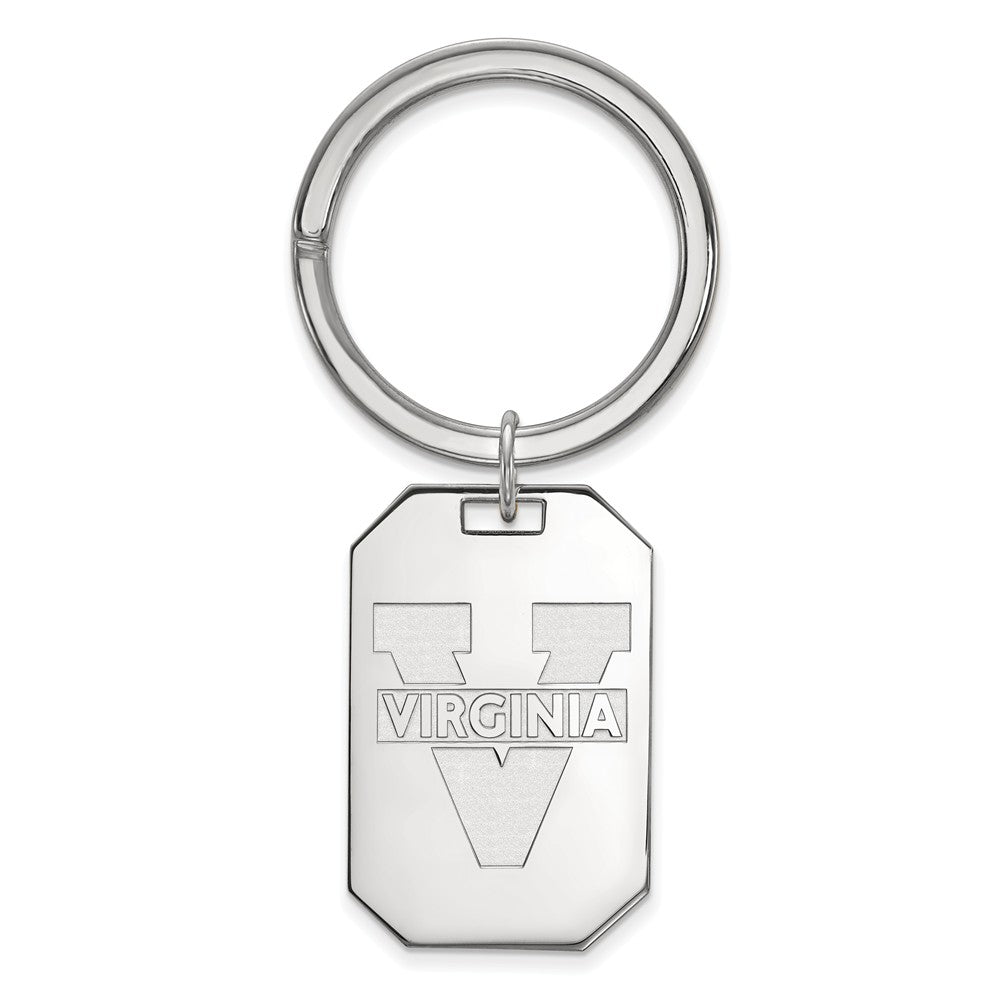 Sterling Silver U of Virginia Key Chain, Item M9558 by The Black Bow Jewelry Co.
