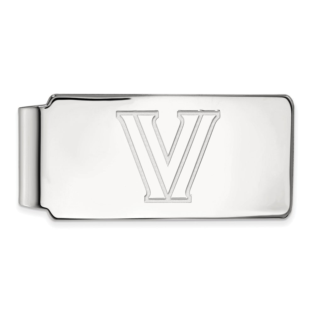 10k White Gold Villanova U Money Clip, Item M9616 by The Black Bow Jewelry Co.