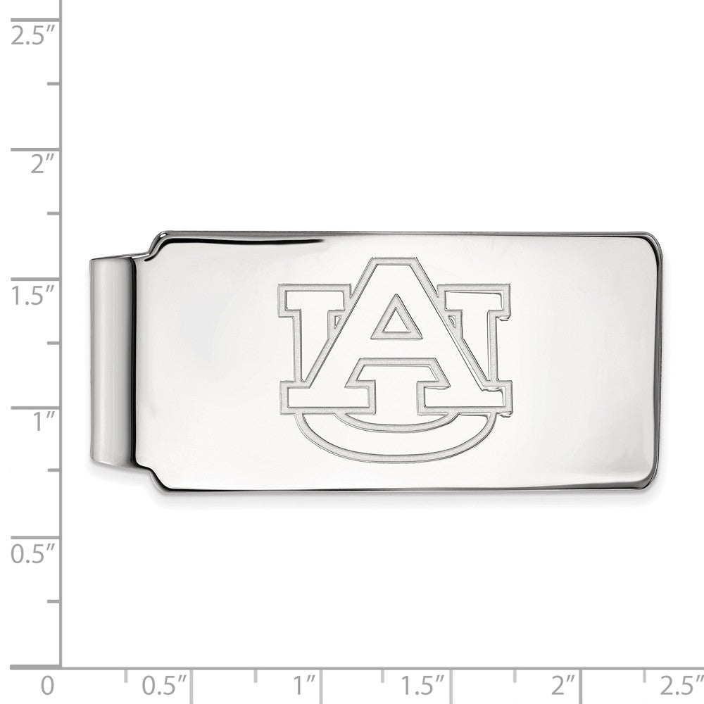 Alternate view of the 10k White Gold Auburn U Money Clip by The Black Bow Jewelry Co.