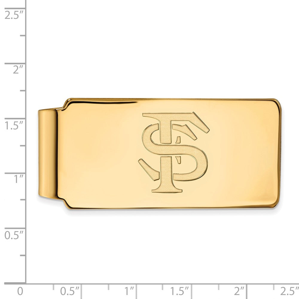 Alternate view of the 10k Yellow Gold Florida State Money Clip by The Black Bow Jewelry Co.