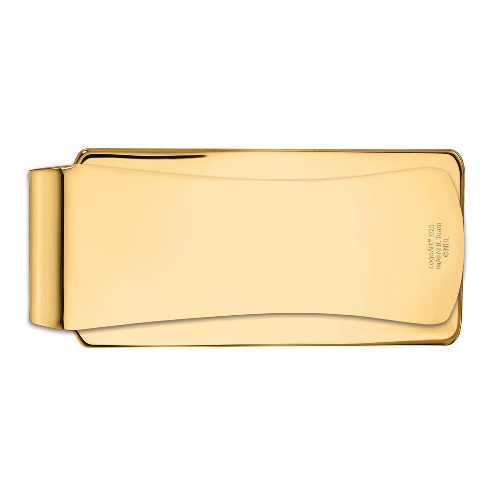 Alternate view of the 10k Yellow Gold Baylor U Crest Money Clip by The Black Bow Jewelry Co.
