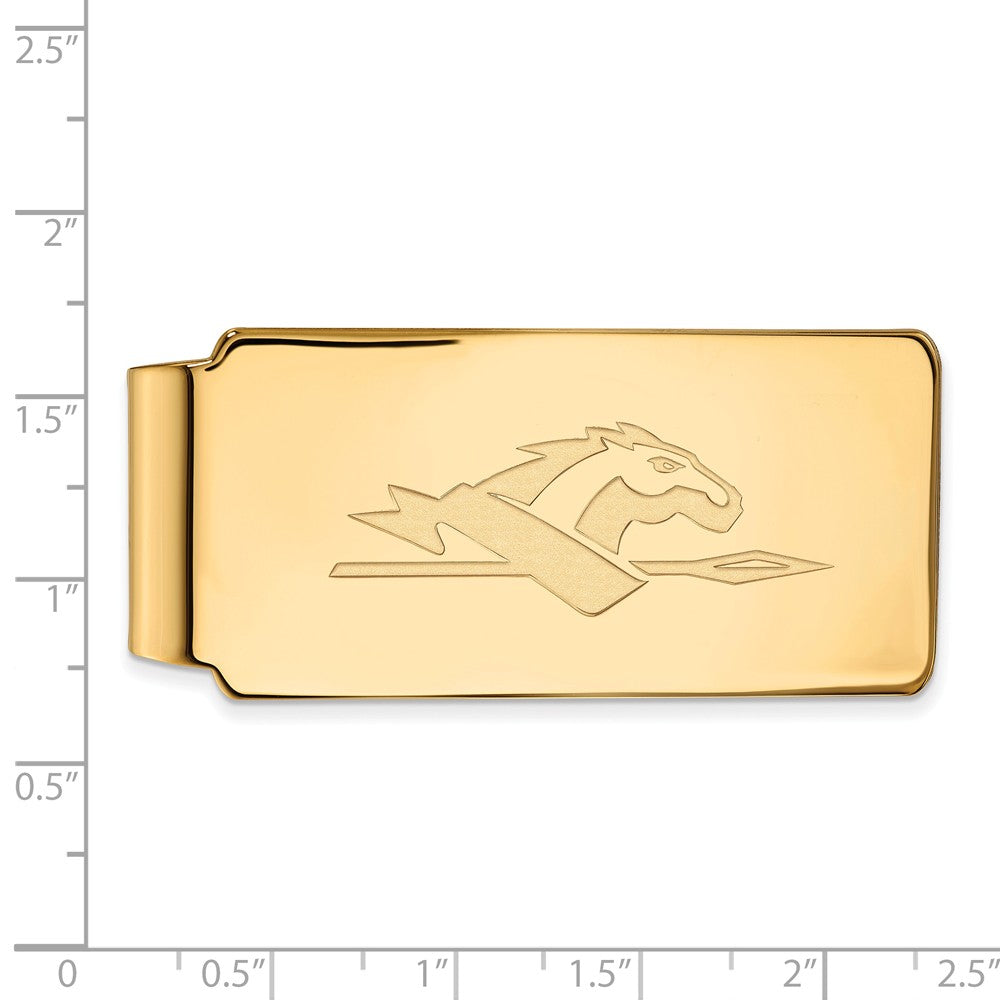 Alternate view of the 14k Yellow Gold Longwood U Money Clip by The Black Bow Jewelry Co.