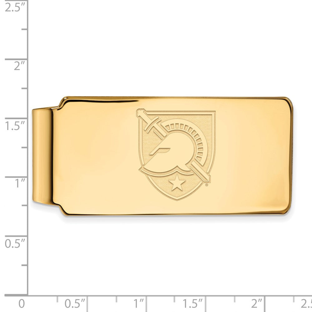 Alternate view of the 14k Yellow Gold U.S. Military Academy Money Clip by The Black Bow Jewelry Co.