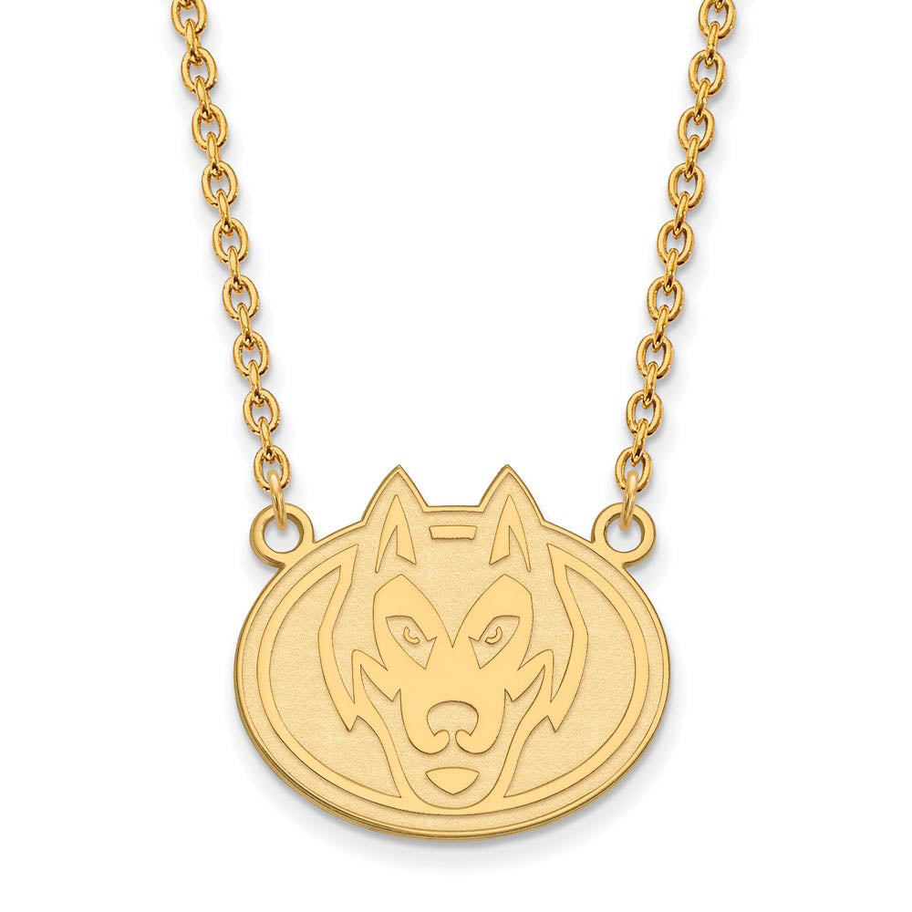 10k Yellow Gold St. Cloud State Large Pendant Necklace, Item N11857 by The Black Bow Jewelry Co.