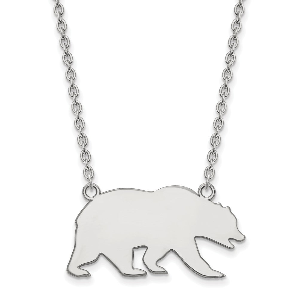 14k White Gold California Berkeley Large Pendant Necklace, Item N12146 by The Black Bow Jewelry Co.