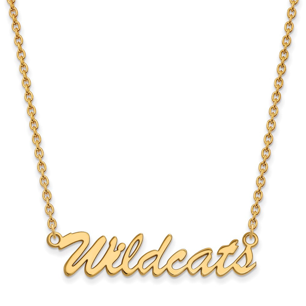 14k Gold Plated Silver U of Kentucky Medium Pendant Necklace, Item N12892 by The Black Bow Jewelry Co.