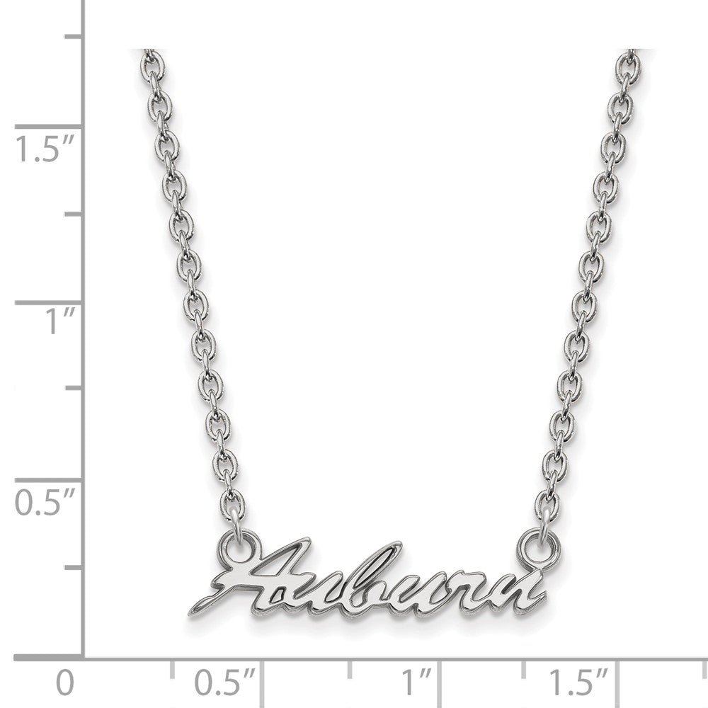 Alternate view of the Sterling Silver Auburn U Medium 'Auburn' Pendant Necklace by The Black Bow Jewelry Co.