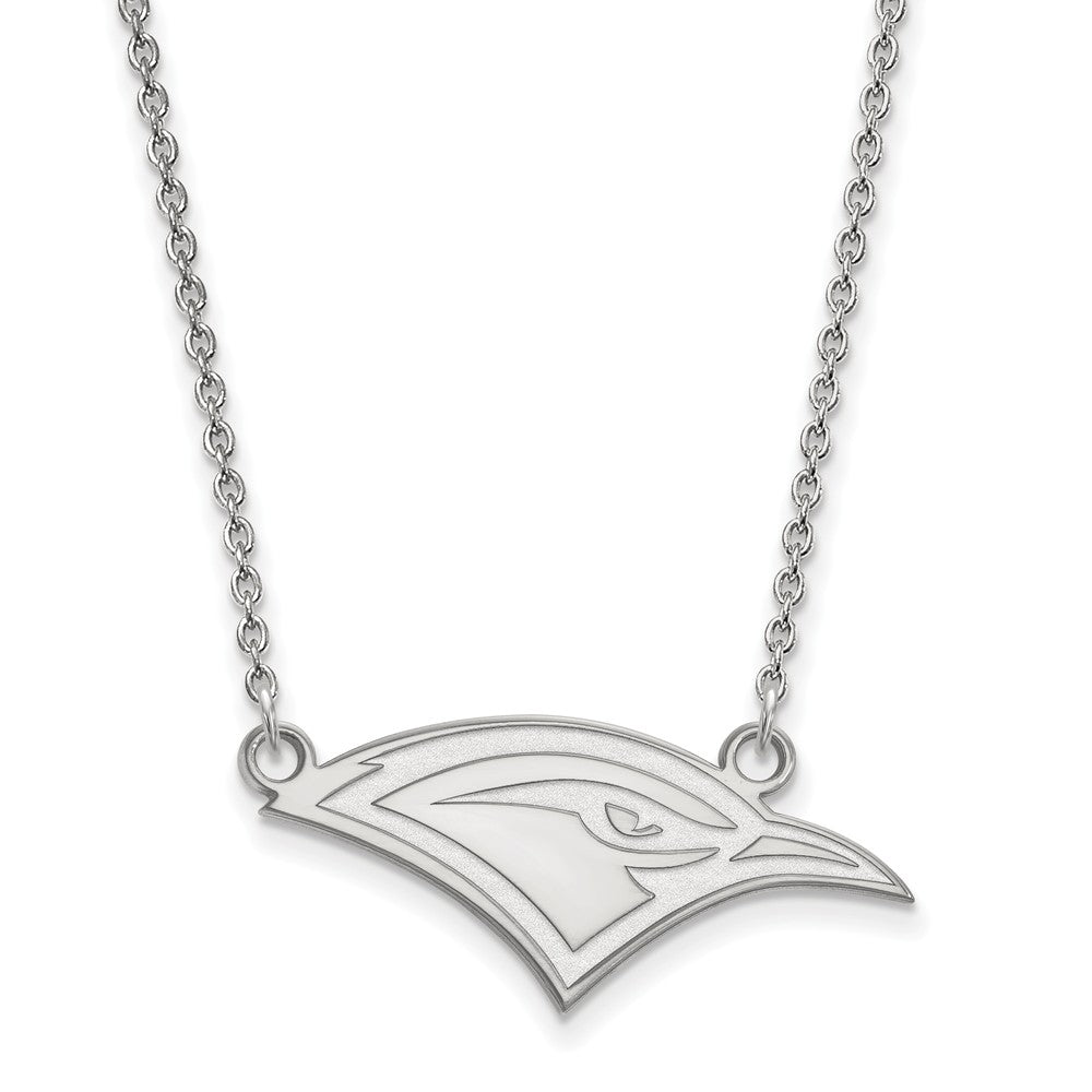 10k White Gold U of Tennessee at Chattanooga SM Logo Pendant Necklace, Item N12989 by The Black Bow Jewelry Co.