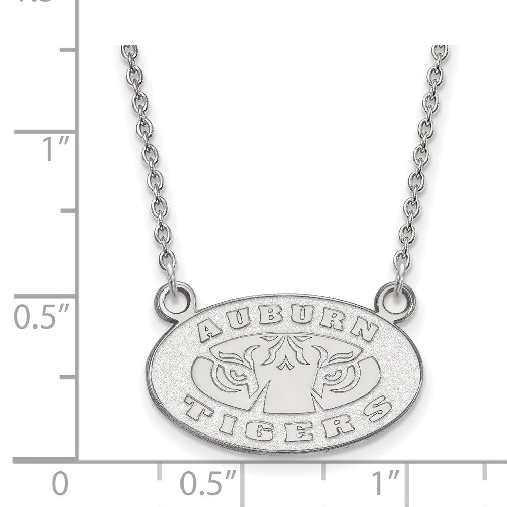 Alternate view of the 14k White Gold Auburn U Small Pendant Necklace by The Black Bow Jewelry Co.