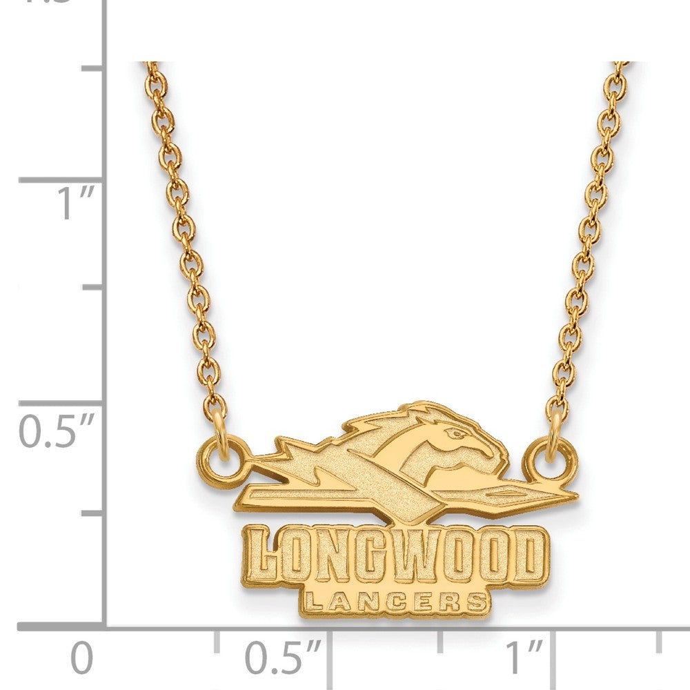 Alternate view of the 14k Gold Plated Silver Longwood U Small Pendant Necklace by The Black Bow Jewelry Co.