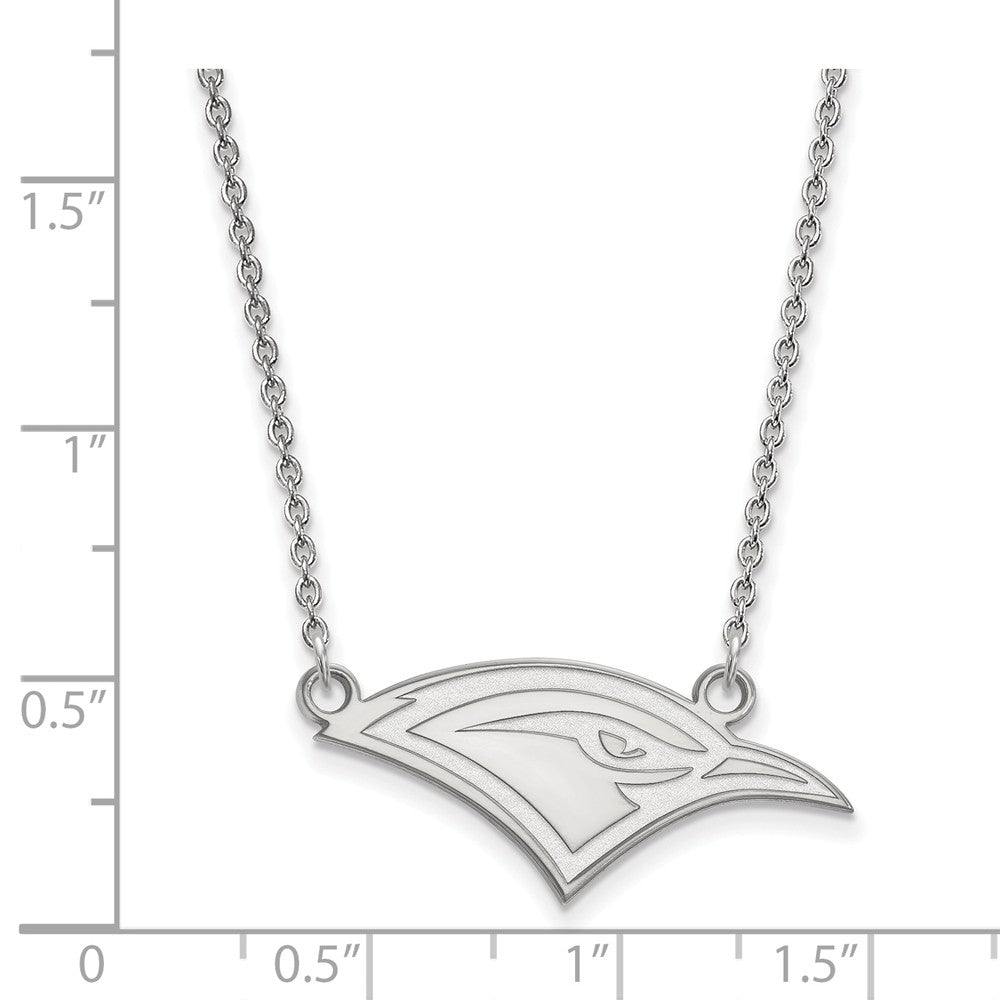 Alternate view of the Sterling Silver U of Tenn Chattanooga Small Pendant Necklace by The Black Bow Jewelry Co.