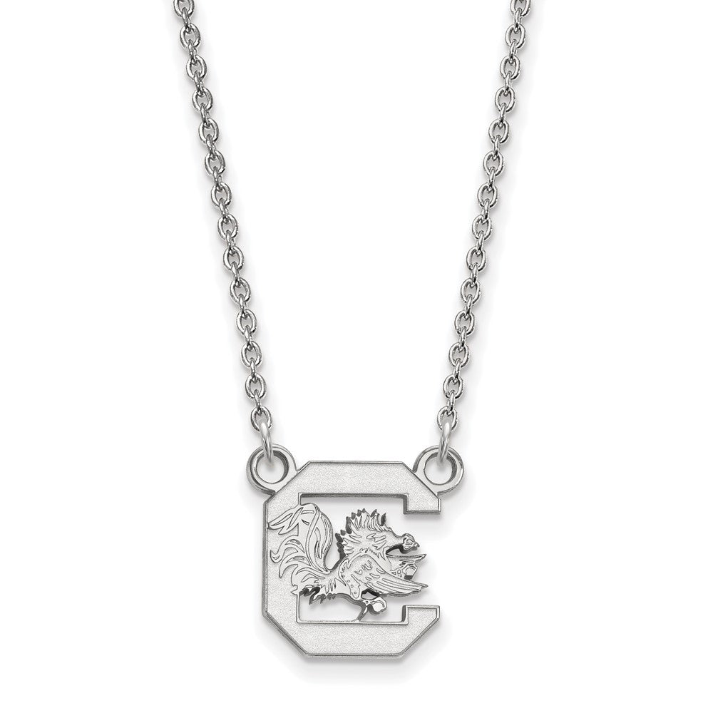 Sterling Silver South Carolina Small Pendant Necklace, Item N13954 by The Black Bow Jewelry Co.