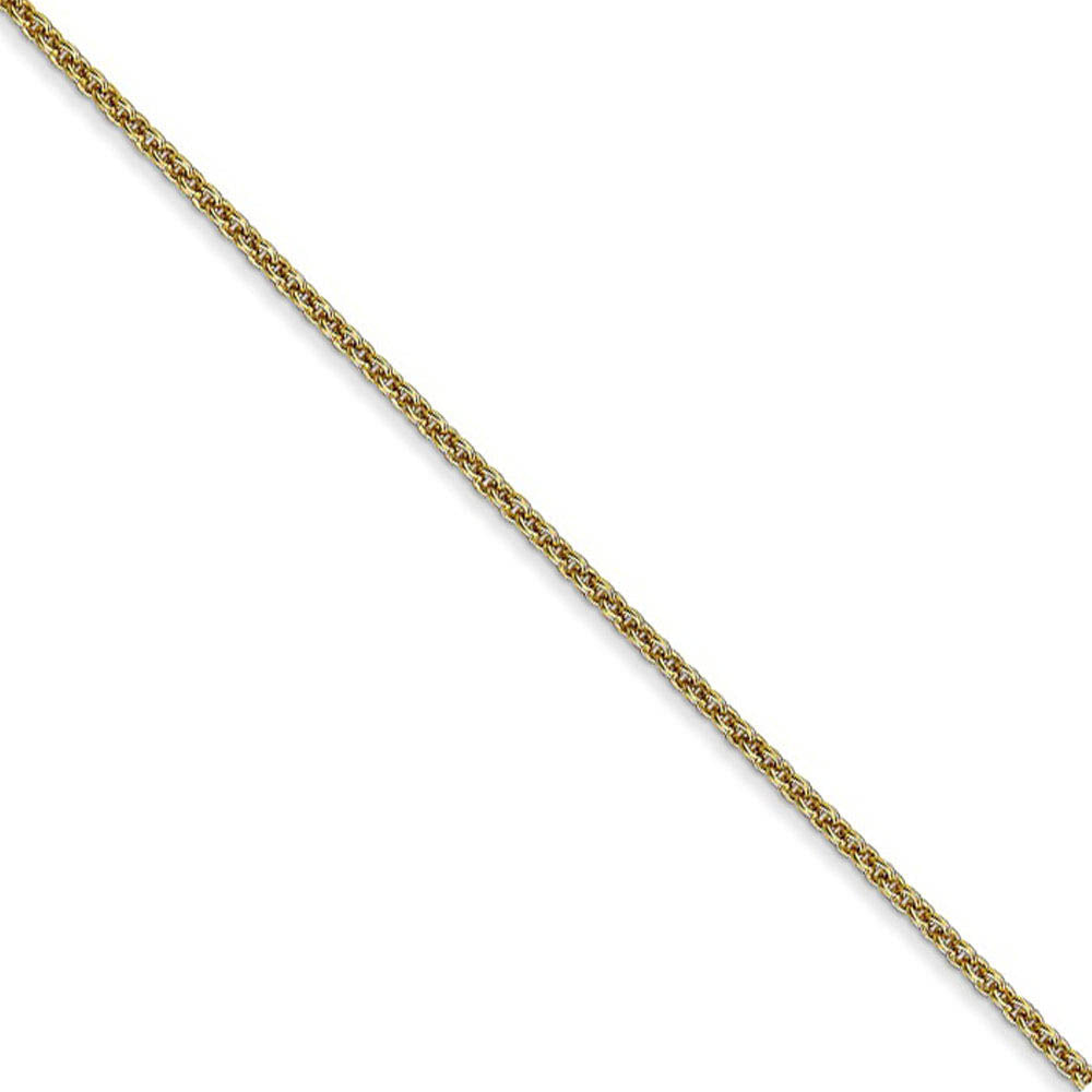 1.5mm 10K Yellow Gold Solid Cable Chain Necklace, Item N14042 by The Black Bow Jewelry Co.