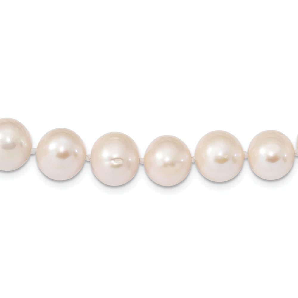 12-13mm, White FWC Pearl & Sterling Silver Clasp Necklace, 18 Inch, Item N14180 by The Black Bow Jewelry Co.