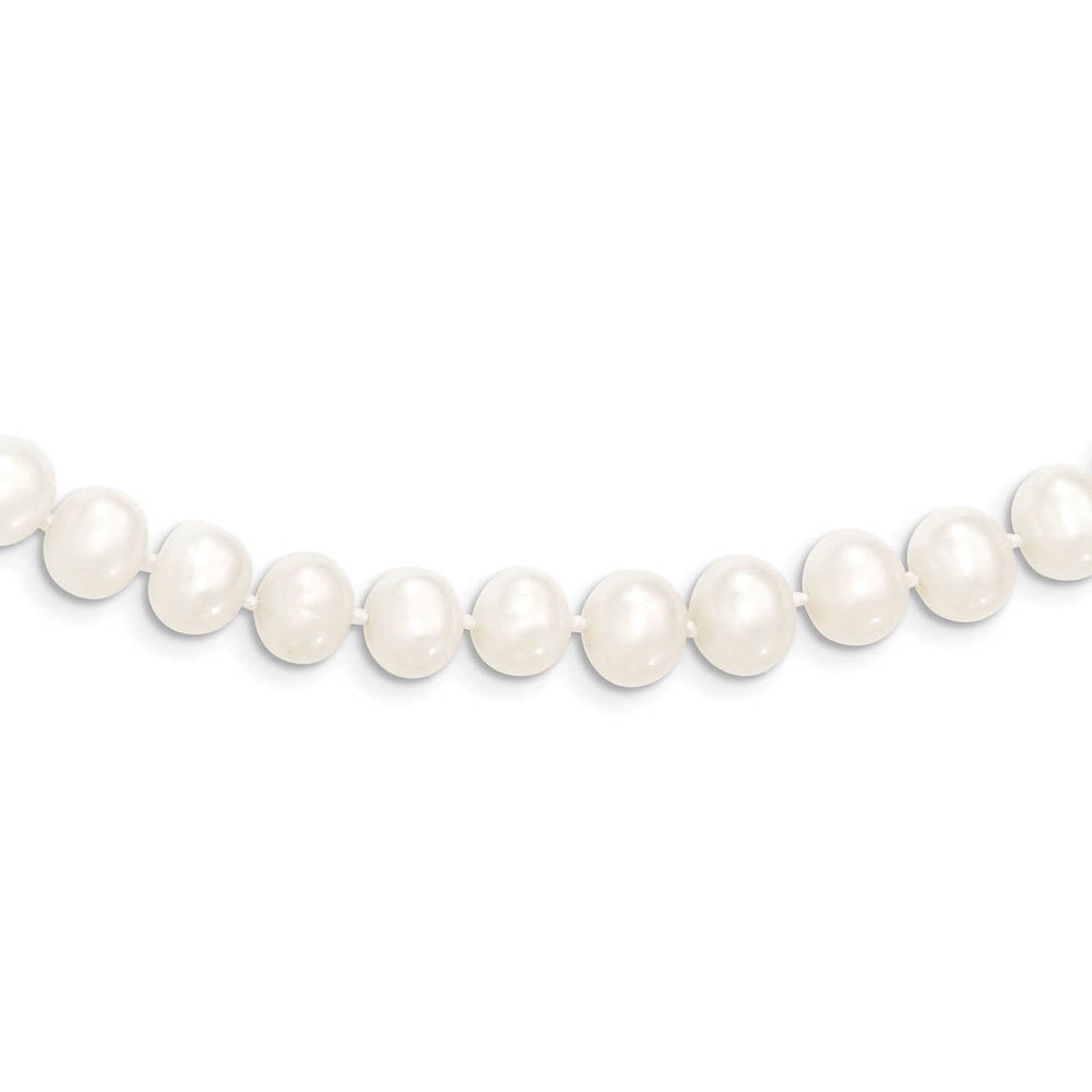 6-7mm, White FW Cultured Pearl Endless Strand Necklace, 80 Inch, Item N14181 by The Black Bow Jewelry Co.