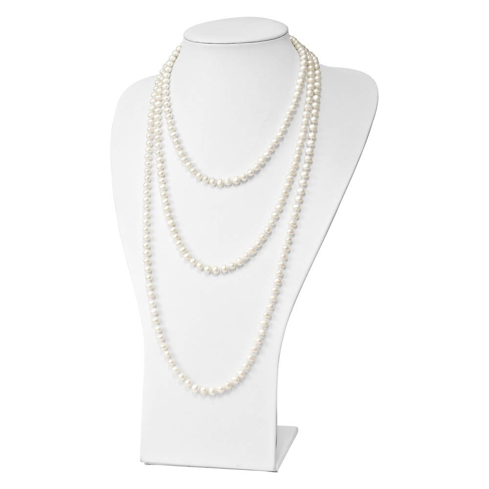 Alternate view of the 6-7mm, White FW Cultured Pearl Endless Strand Necklace, 80 Inch by The Black Bow Jewelry Co.