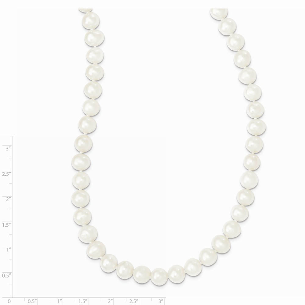 Alternate view of the 9-10mm, White FW Cultured Pearl Endless Strand Necklace, 80 Inch by The Black Bow Jewelry Co.