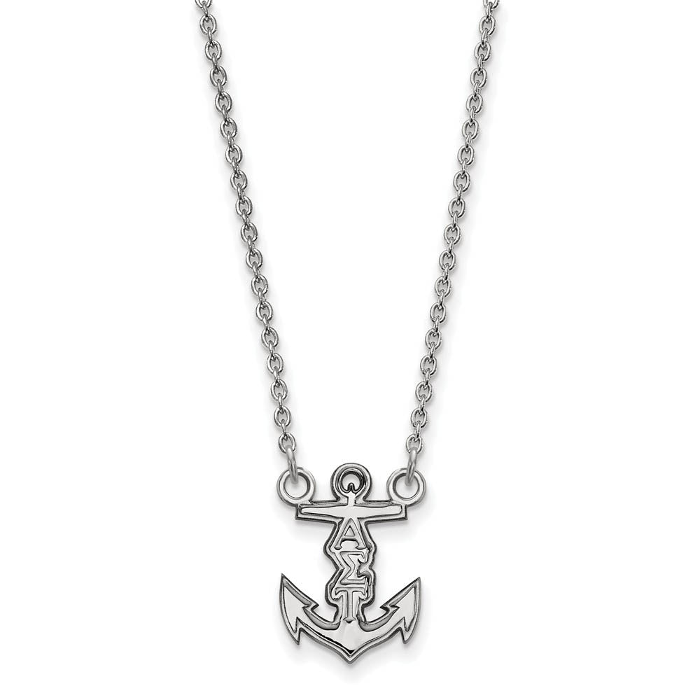 Sterling Silver Alpha Sigma Tau XS (Tiny) Necklace, Item N15137 by The Black Bow Jewelry Co.