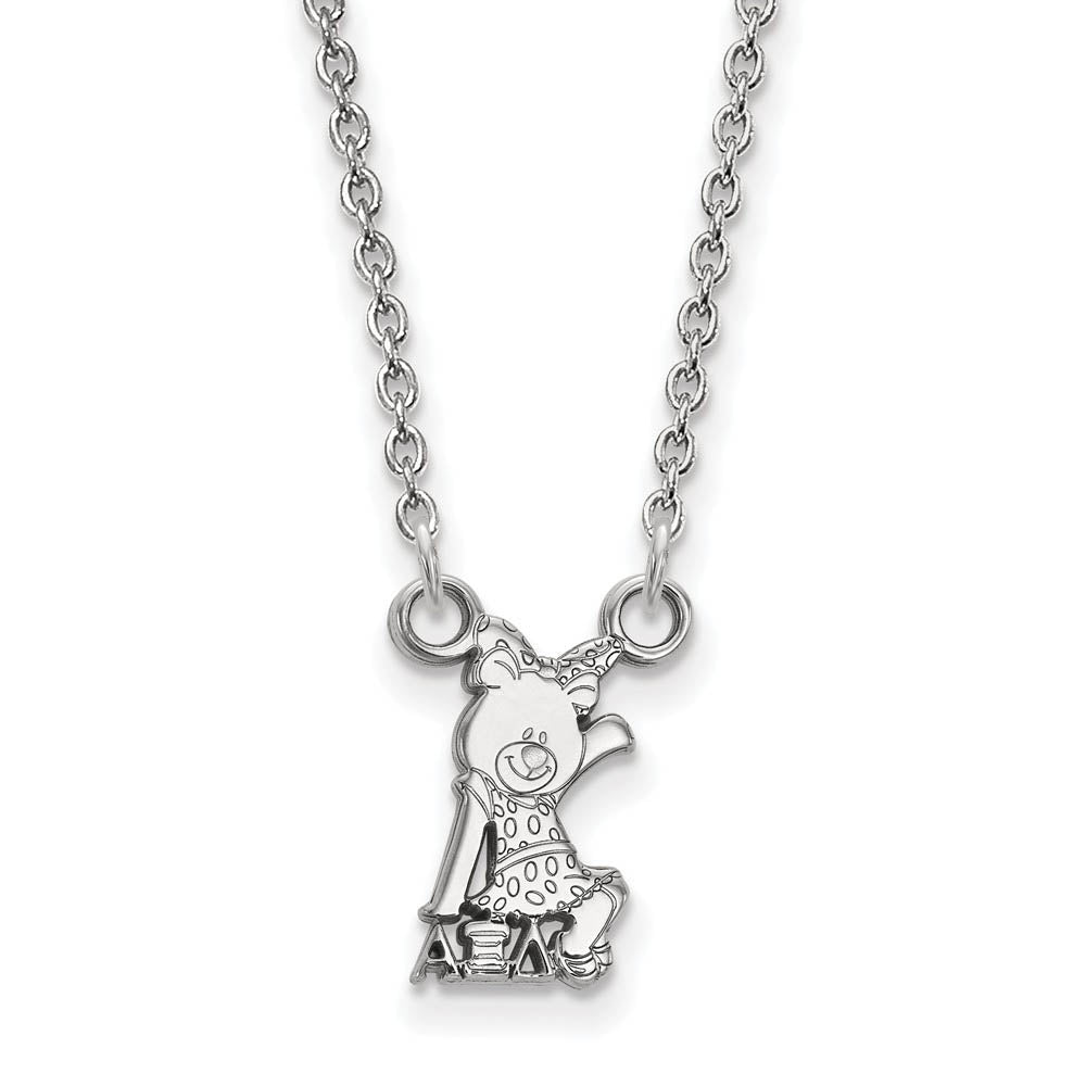 Sterling Silver Alpha Xi Delta XS (Tiny) Necklace, Item N15140 by The Black Bow Jewelry Co.