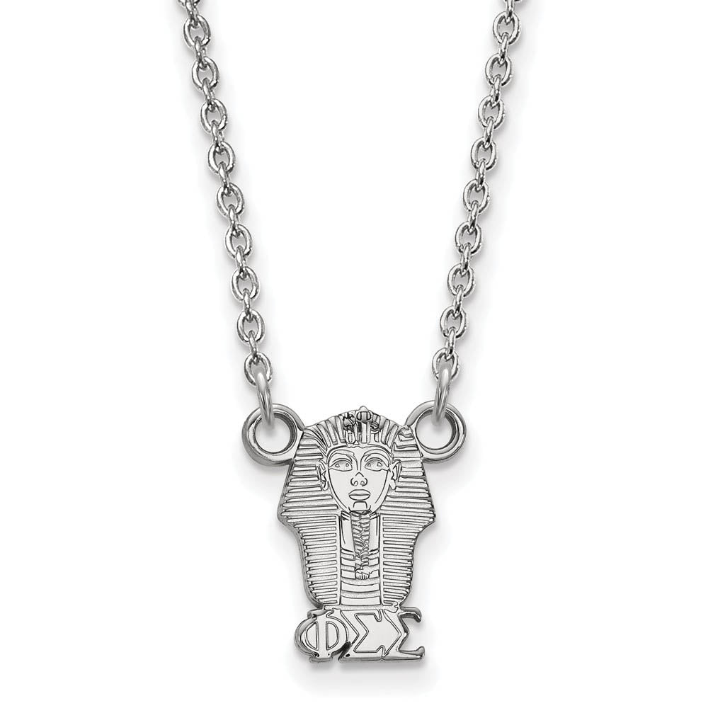 Sterling Silver Phi Sigma Sigma XS (Tiny) Necklace, Item N15172 by The Black Bow Jewelry Co.