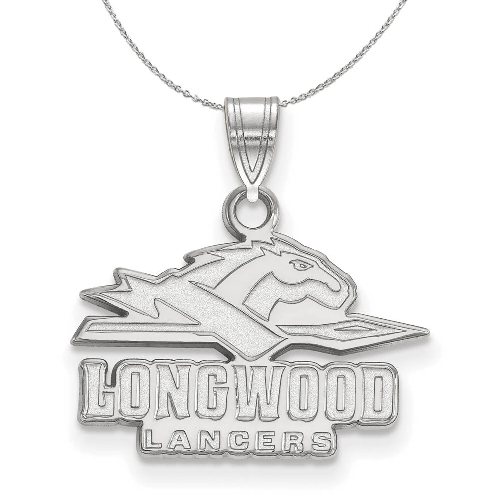 Sterling Silver Longwood U Small Pendant Necklace, Item N16457 by The Black Bow Jewelry Co.