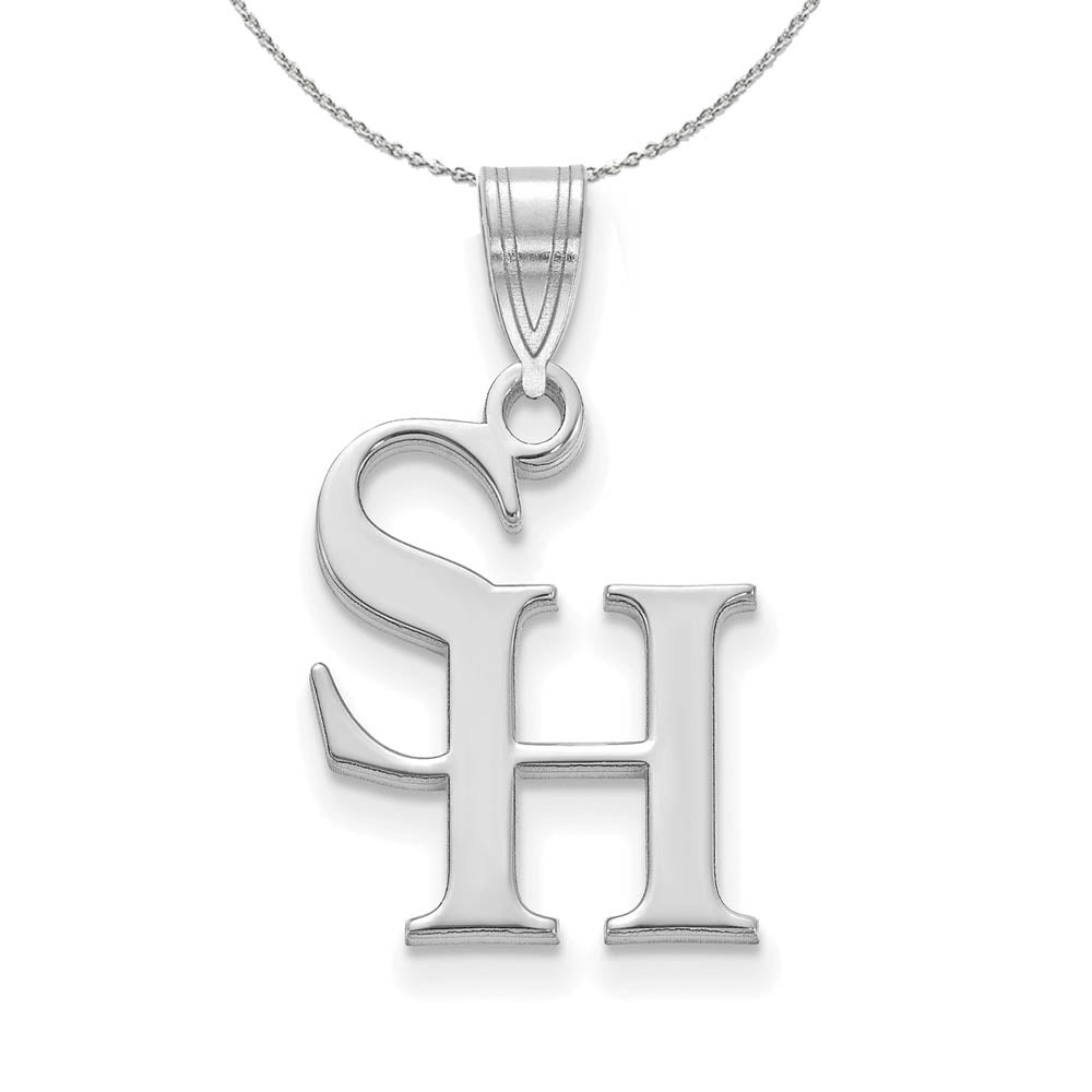 Sterling Silver Sam Houston State XS (Tiny) Pendant Necklace, Item N16471 by The Black Bow Jewelry Co.