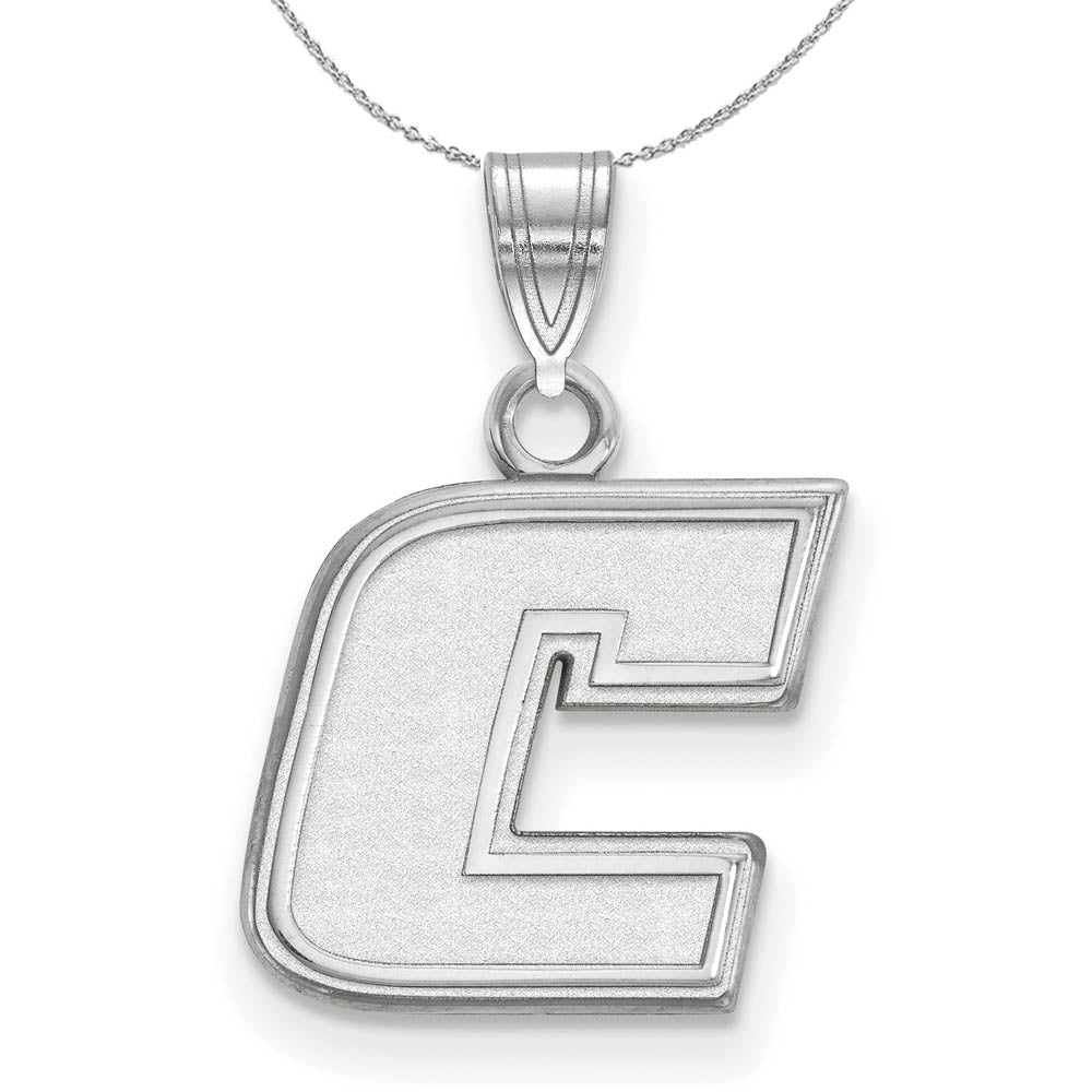 Sterling Silver U. of Tenn at Chattanooga Small Initial C Necklace, Item N16490 by The Black Bow Jewelry Co.