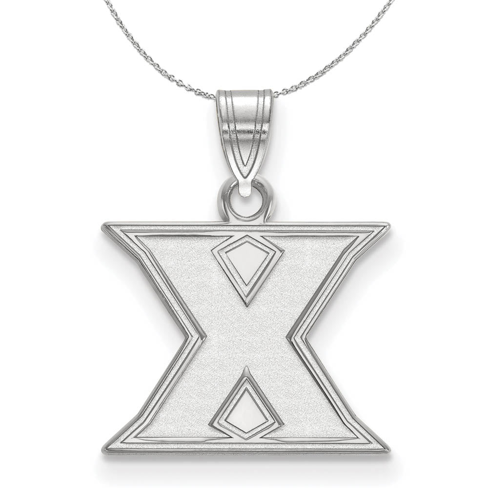 Sterling Silver Xavier U. Small Initial X Necklace, Item N16509 by The Black Bow Jewelry Co.