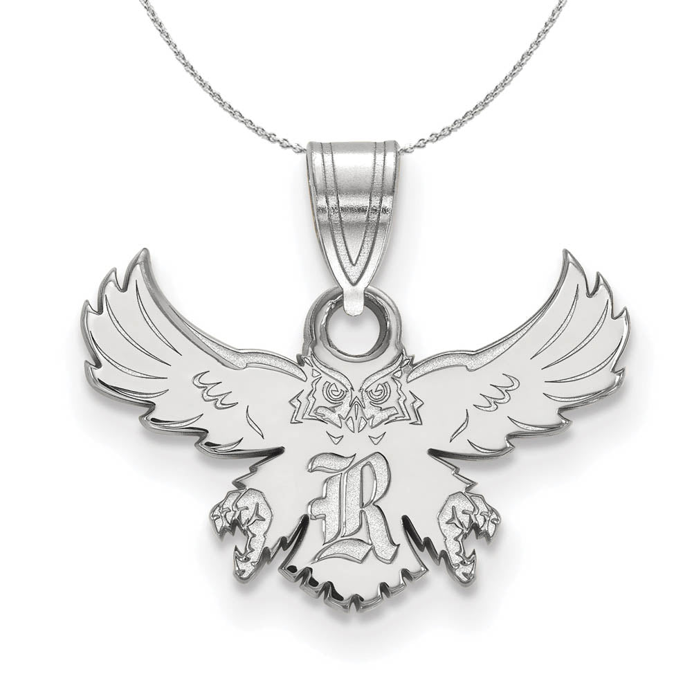 Sterling Silver Rice U. Small Pendant Necklace, Item N16623 by The Black Bow Jewelry Co.