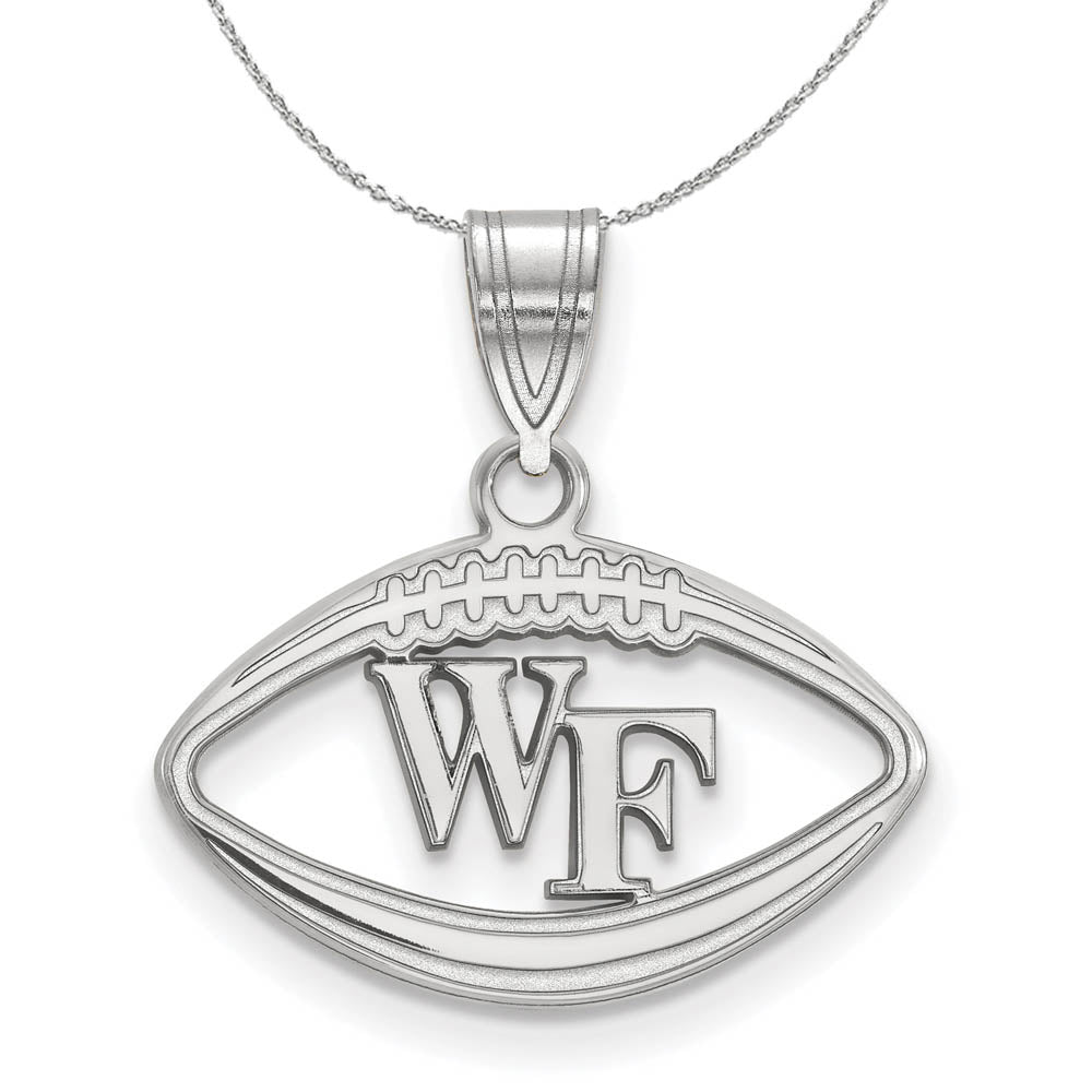 Sterling Silver Wake Forest U. Pendant Necklace, Item N16657 by The Black Bow Jewelry Co.