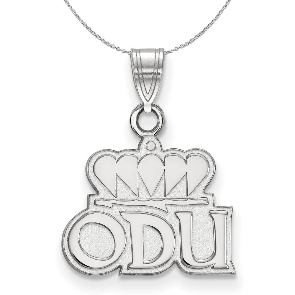 Sterling Silver Old Dominion U. Small Pendant Necklace, Item N16756 by The Black Bow Jewelry Co.