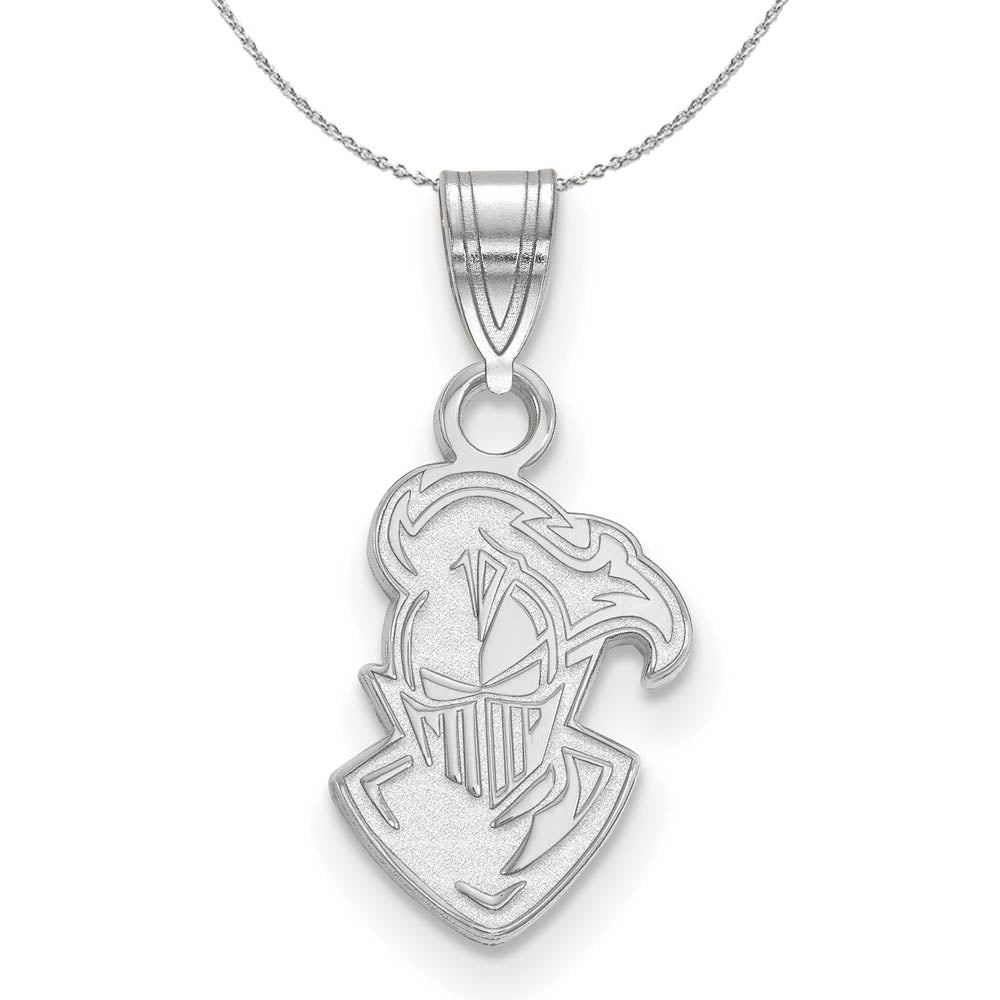 Sterling Silver Furman U Small Pendant Necklace, Item N16770 by The Black Bow Jewelry Co.