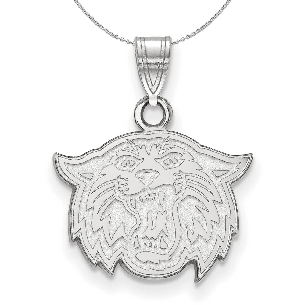 Sterling Silver Villanova U. Small Pendant Necklace, Item N16834 by The Black Bow Jewelry Co.