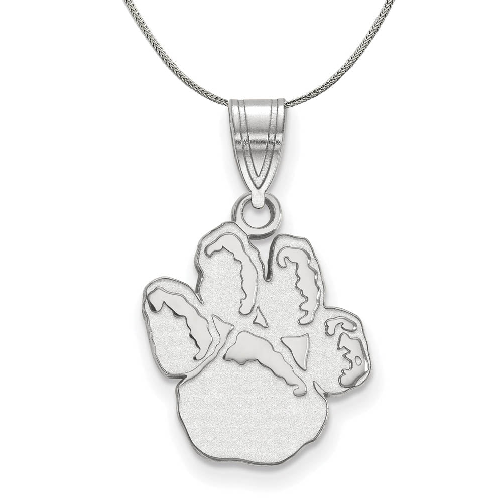 Sterling Silver U. of Pittsburgh Medium Pendant Necklace, Item N16900 by The Black Bow Jewelry Co.