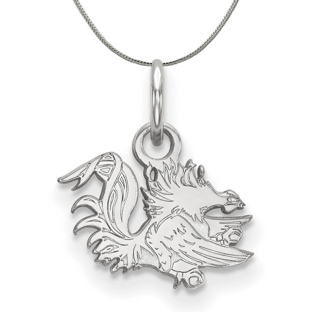 Sterling Silver South Carolina XS (Tiny) Pendant Necklace, Item N16901 by The Black Bow Jewelry Co.