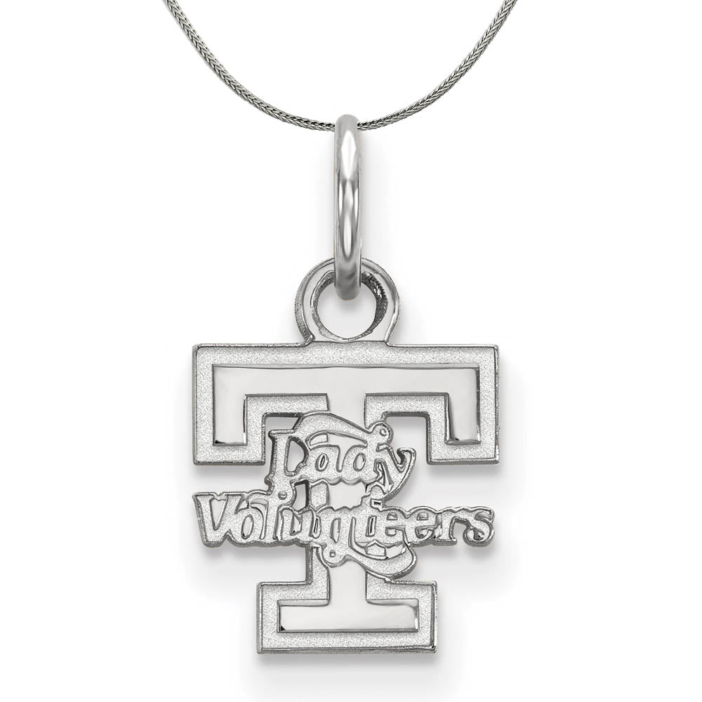 Sterling Silver U of Tennessee XS (Tiny) Lady Vols Necklace, Item N16902 by The Black Bow Jewelry Co.