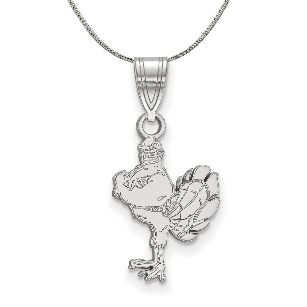 Sterling Silver Virginia Tech Medium Pendant Necklace, Item N16905 by The Black Bow Jewelry Co.