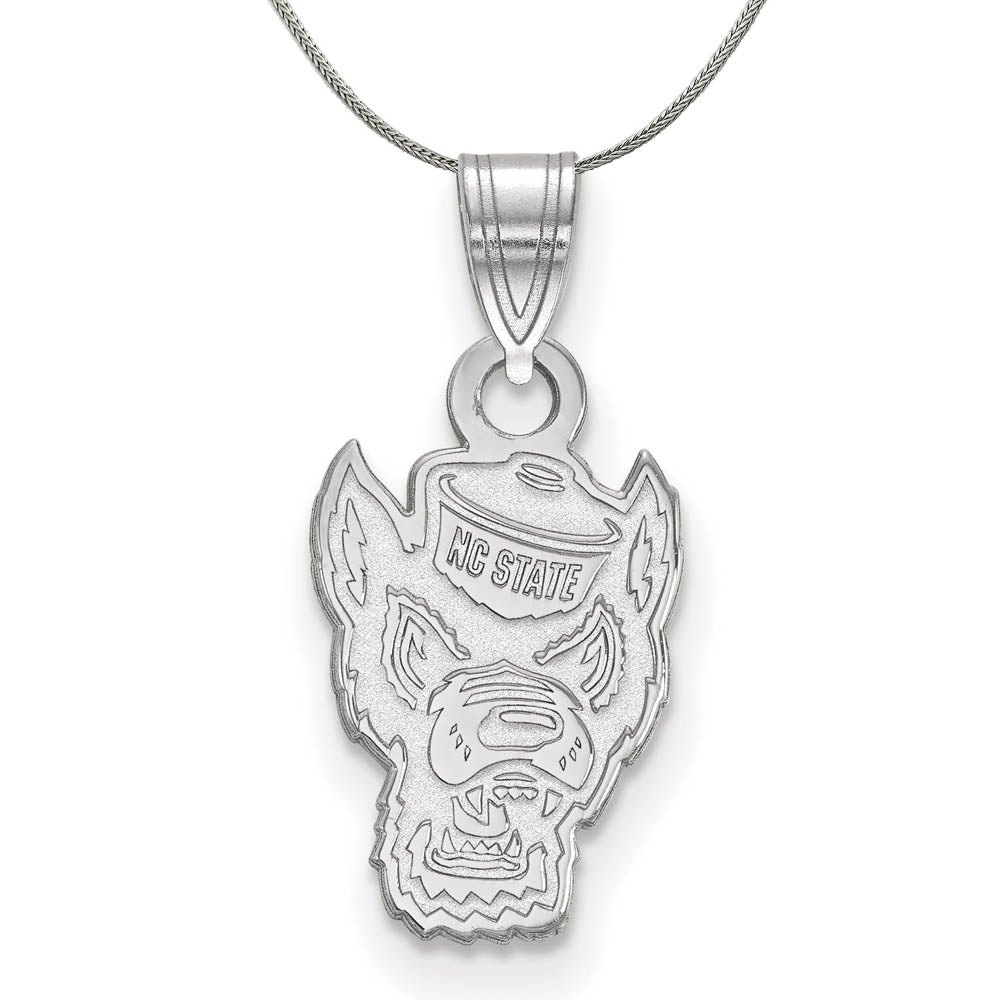 Sterling Silver North Carolina Small Mascot Necklace, Item N16908 by The Black Bow Jewelry Co.