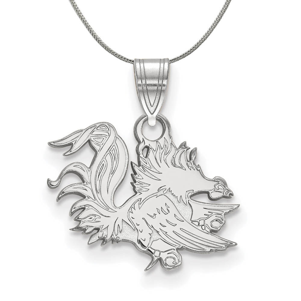 Sterling Silver South Carolina Sm Pendant Necklace, Item N16911 by The Black Bow Jewelry Co.