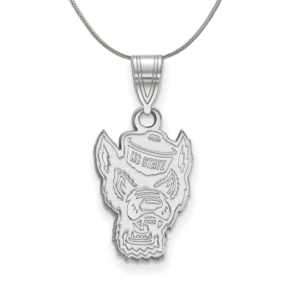 Sterling Silver North Carolina Medium Necklace, Item N16917 by The Black Bow Jewelry Co.