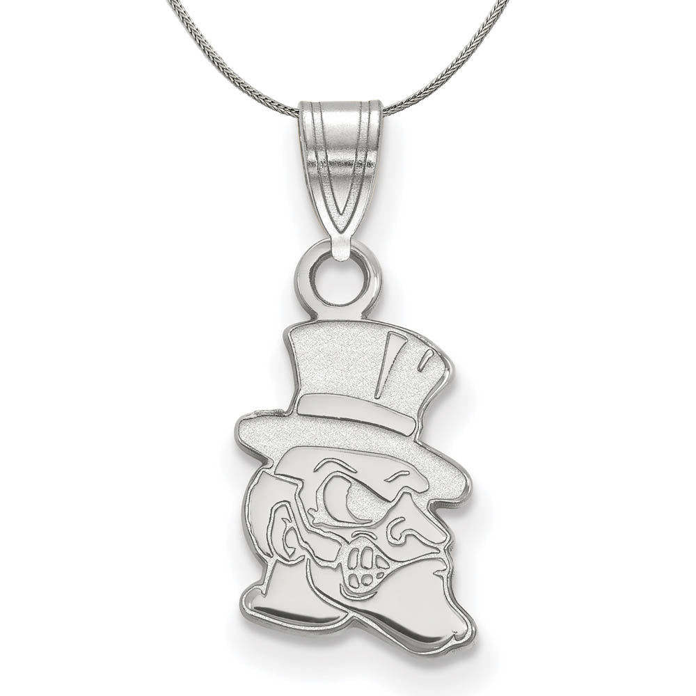 Sterling Silver Wake Forest U. Small Pendant Necklace, Item N16951 by The Black Bow Jewelry Co.