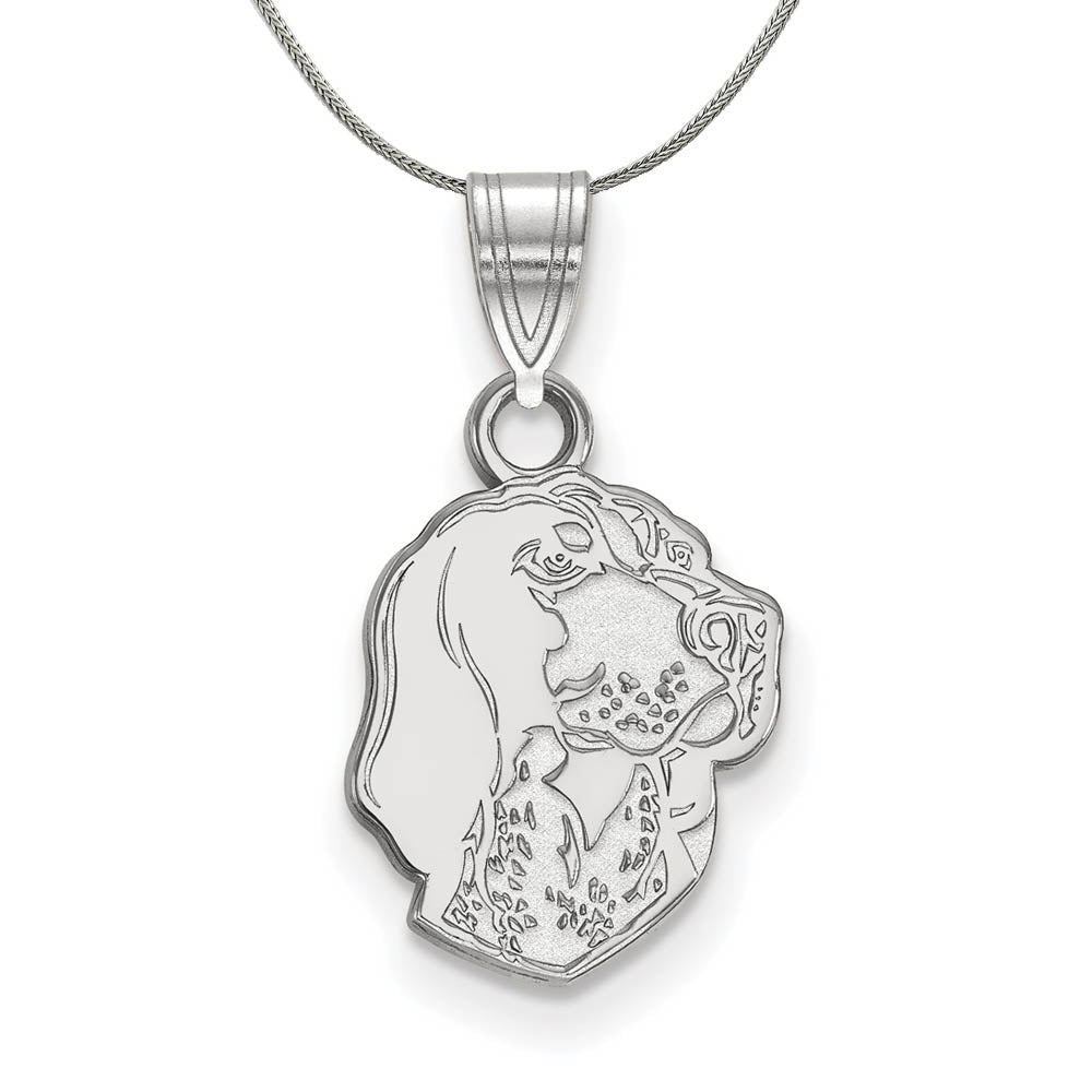 Sterling Silver U. of Tennessee Small Logo Pendant Necklace, Item N16993 by The Black Bow Jewelry Co.