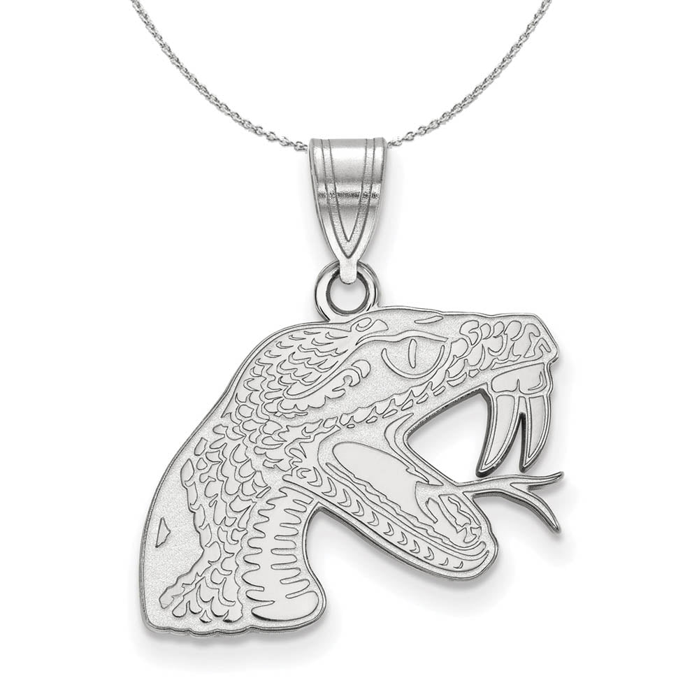 Sterling Silver Florida A&M U Medium Pendant Necklace, Item N17099 by The Black Bow Jewelry Co.