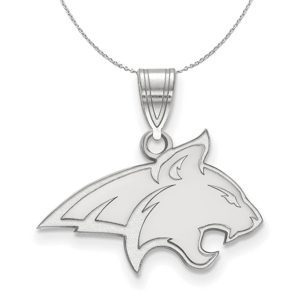 Sterling Silver Montana State Medium Necklace, Item N17109 by The Black Bow Jewelry Co.