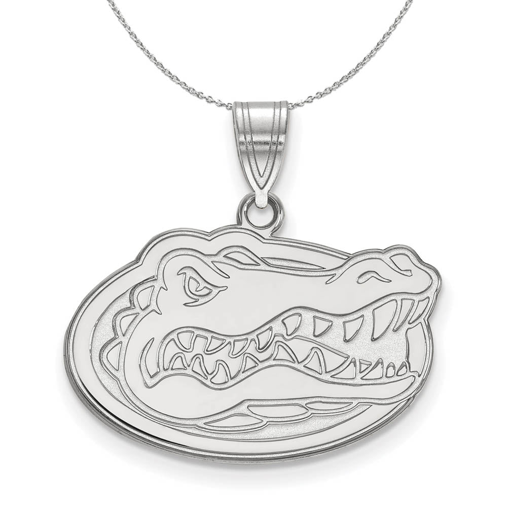Sterling Silver U. of Florida Medium Necklace, Item N17120 by The Black Bow Jewelry Co.