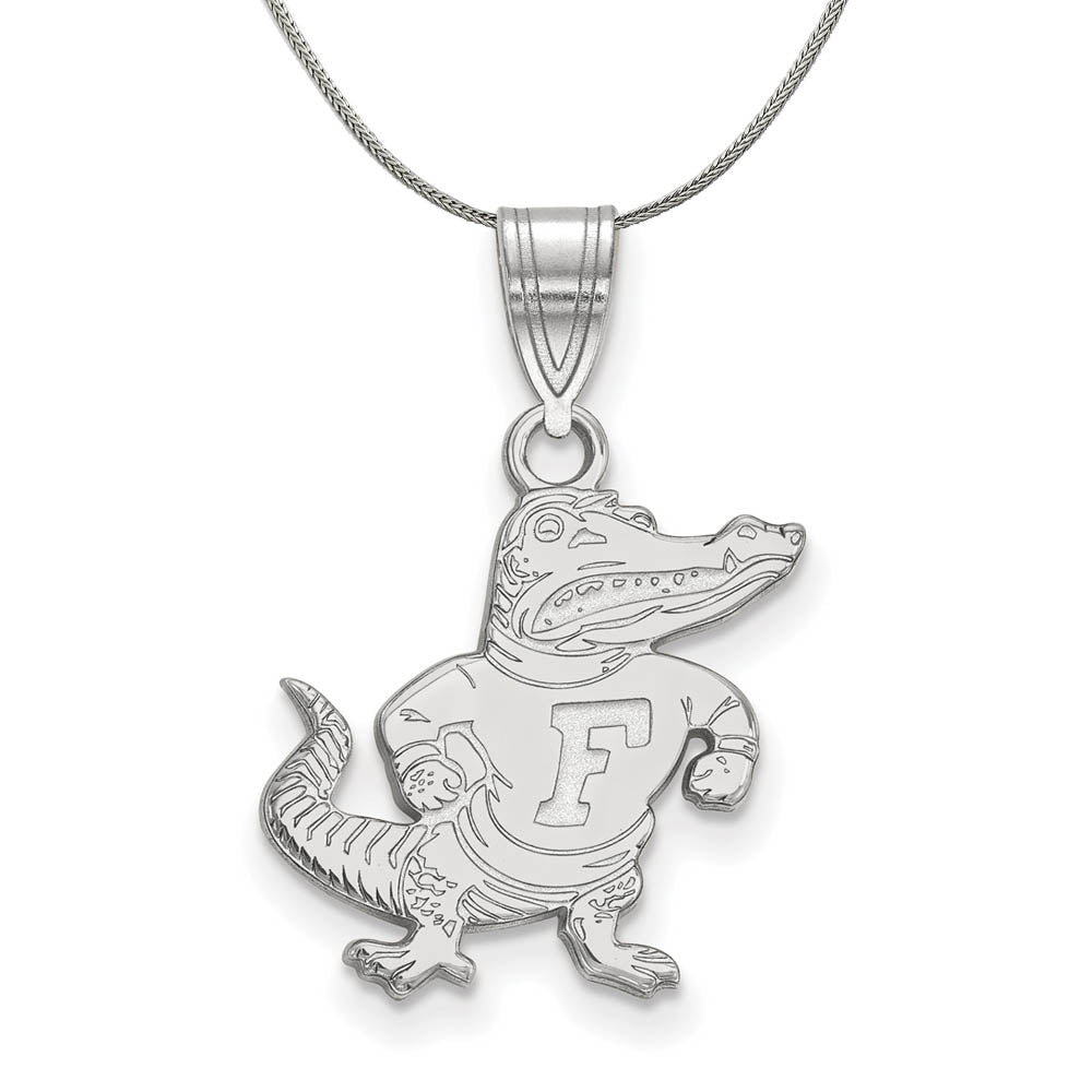 Sterling Silver U. of Florida Medium Pendant Necklace, Item N17256 by The Black Bow Jewelry Co.
