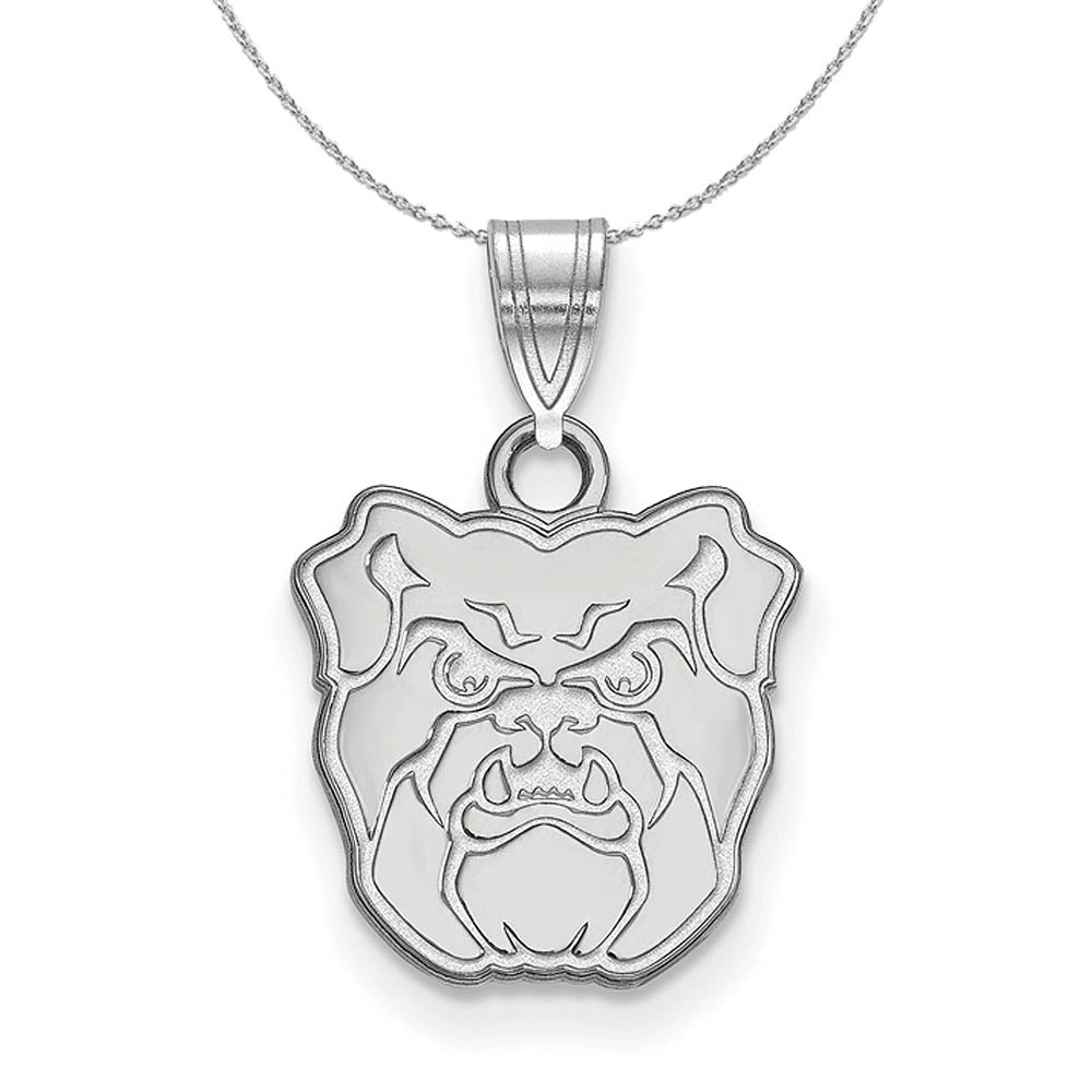 Sterling Silver Butler U Small Necklace, Item N17374 by The Black Bow Jewelry Co.